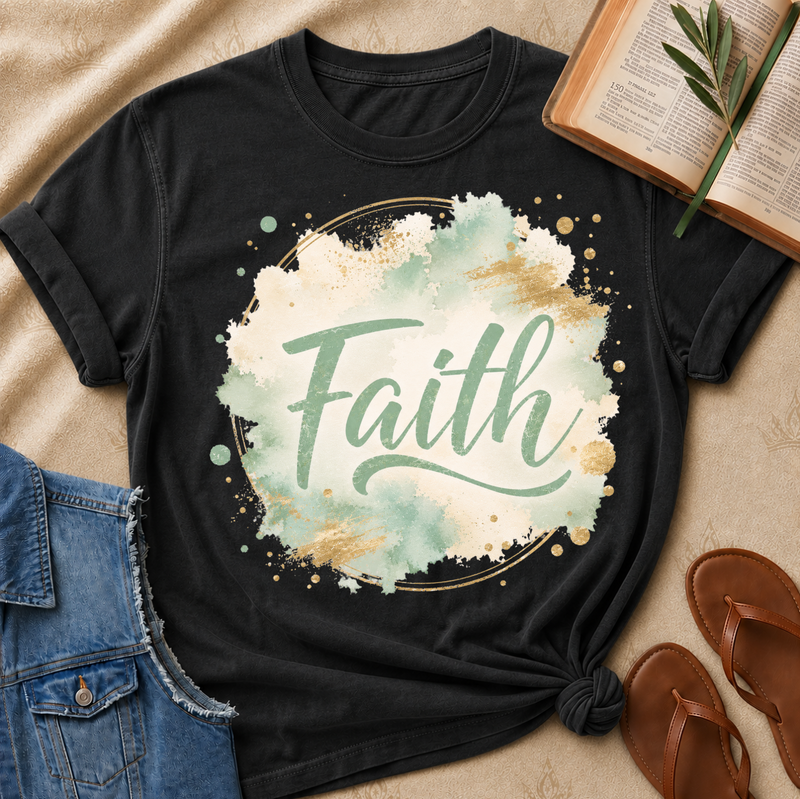 Faith - Green and Beige