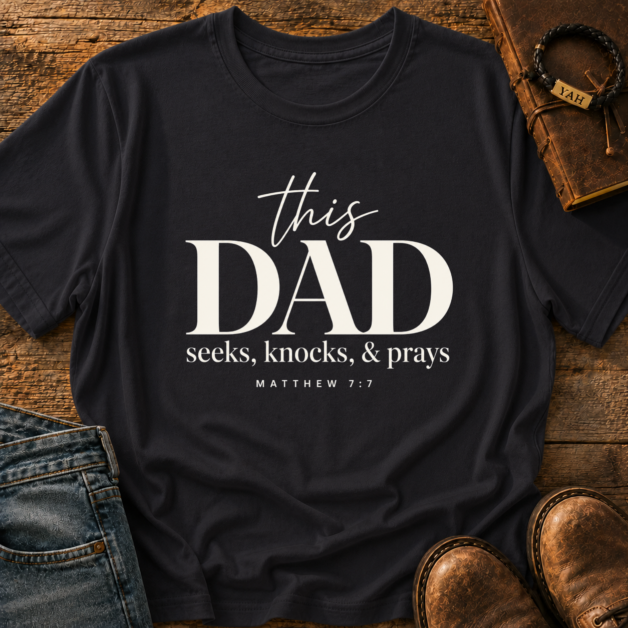This Dad Seeks Knocks And Prays - Matthew 7:7