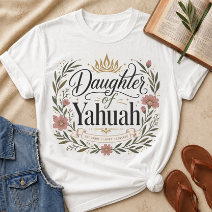 Daughter of Yahuah - Floral - Set Apart, Loved, Covered