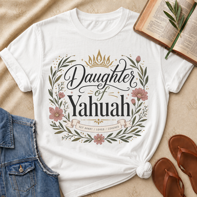 Daughter of Yahuah - Floral - Set Apart, Loved, Covered