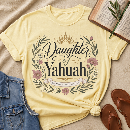 Daughter of Yahuah - Floral - Set Apart, Loved, Covered
