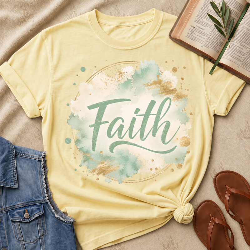 Faith - Green and Beige