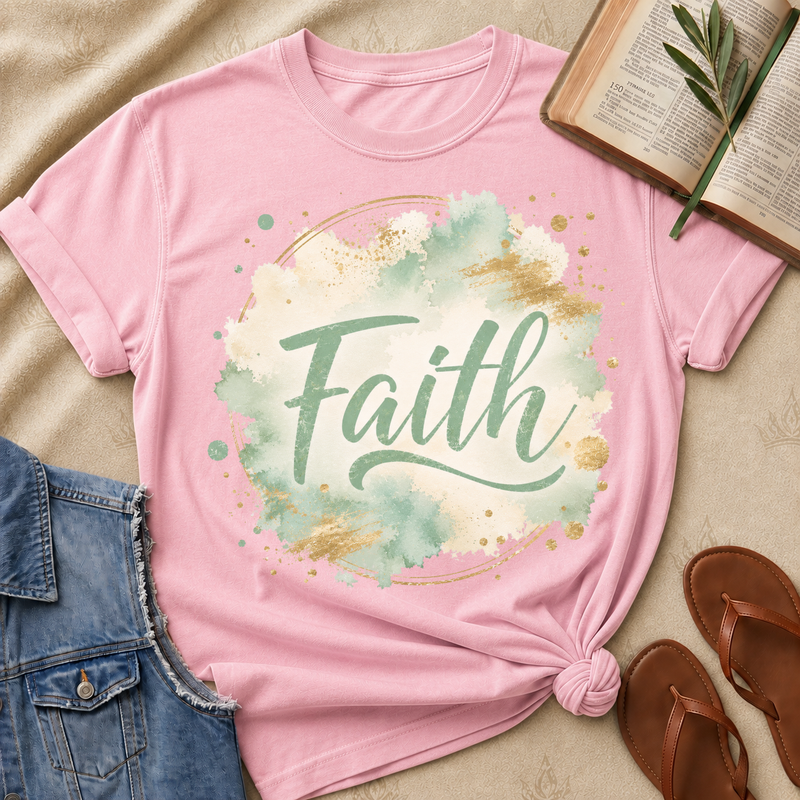 Faith - Green and Beige