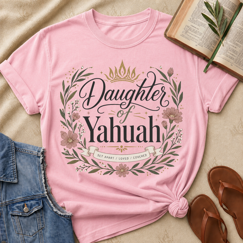 Daughter of Yahuah - Floral - Set Apart, Loved, Covered