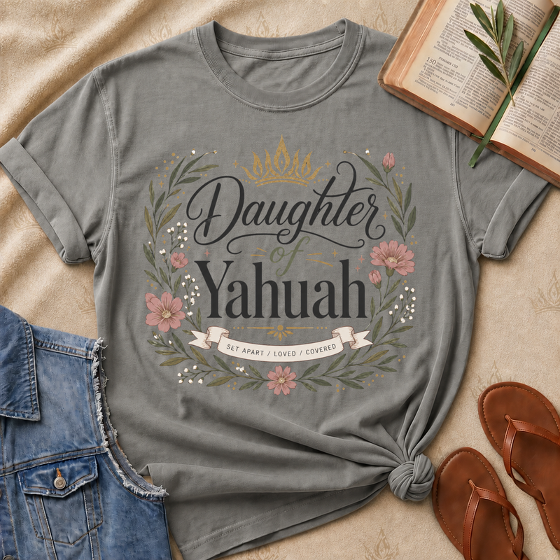 Daughter of Yahuah - Floral - Set Apart, Loved, Covered