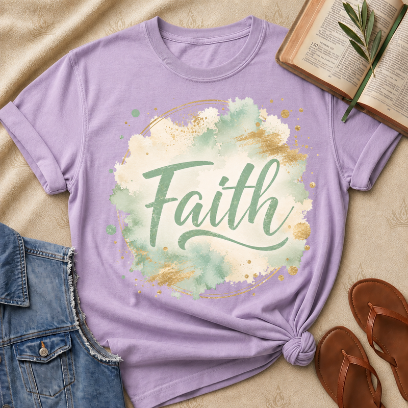Faith - Green and Beige