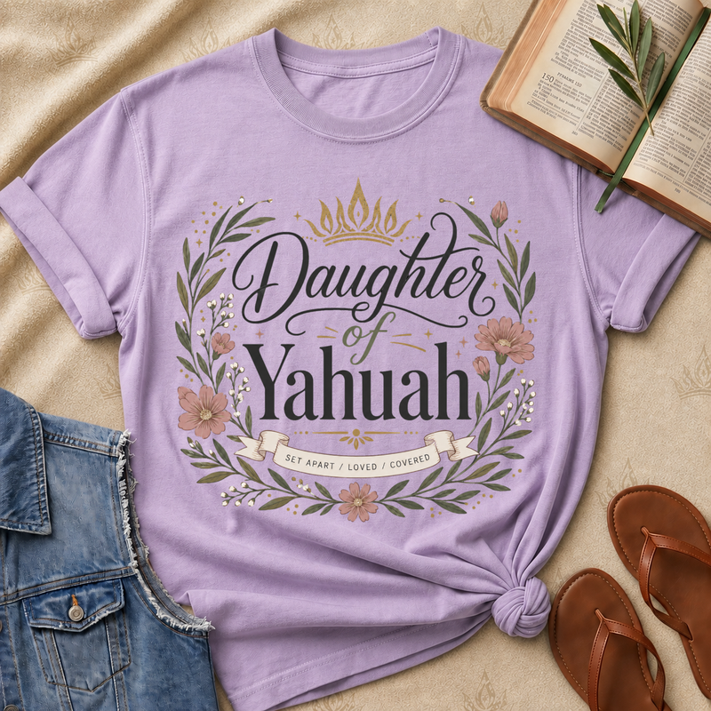 Daughter of Yahuah - Floral - Set Apart, Loved, Covered