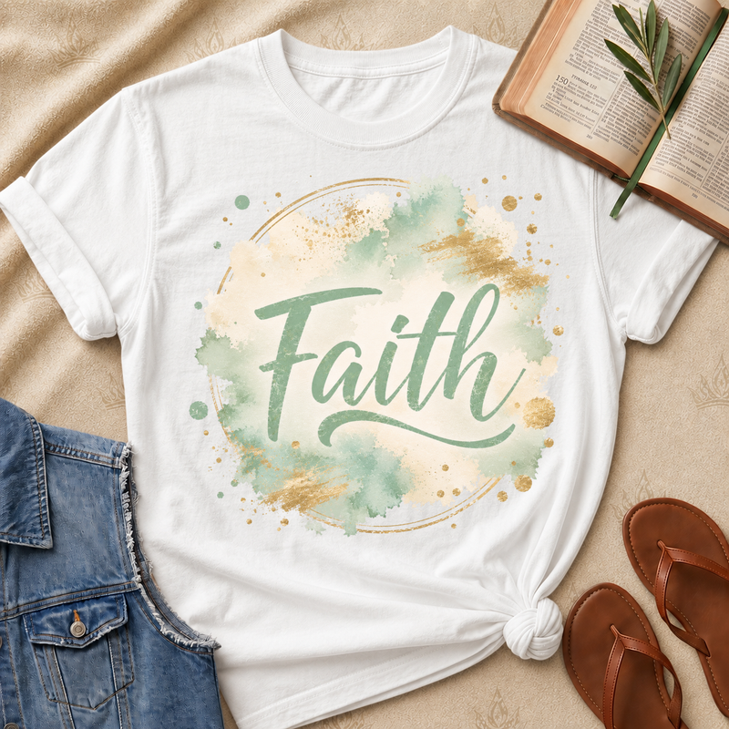 Faith - Green and Beige